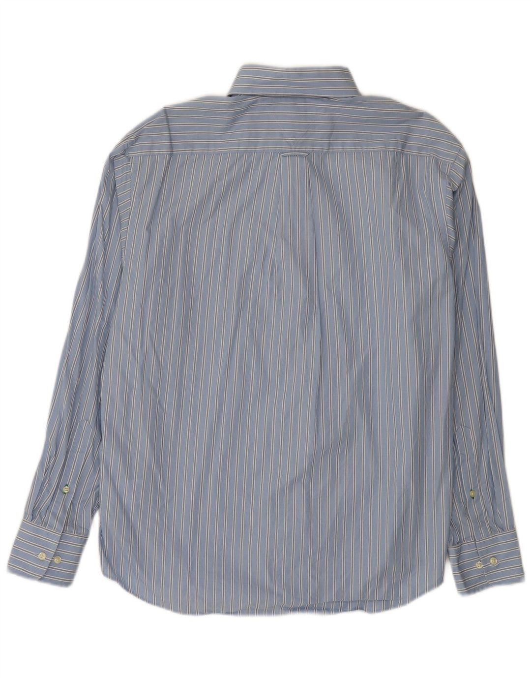 Camisa masculina Tommy Hilfiger tamanho 16 grande algodão listrado azul