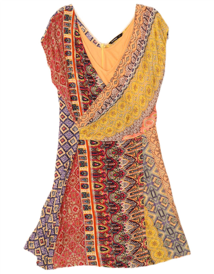 Vestido feminino Desigual A-Line EU 44 XL multicolorido geométrico