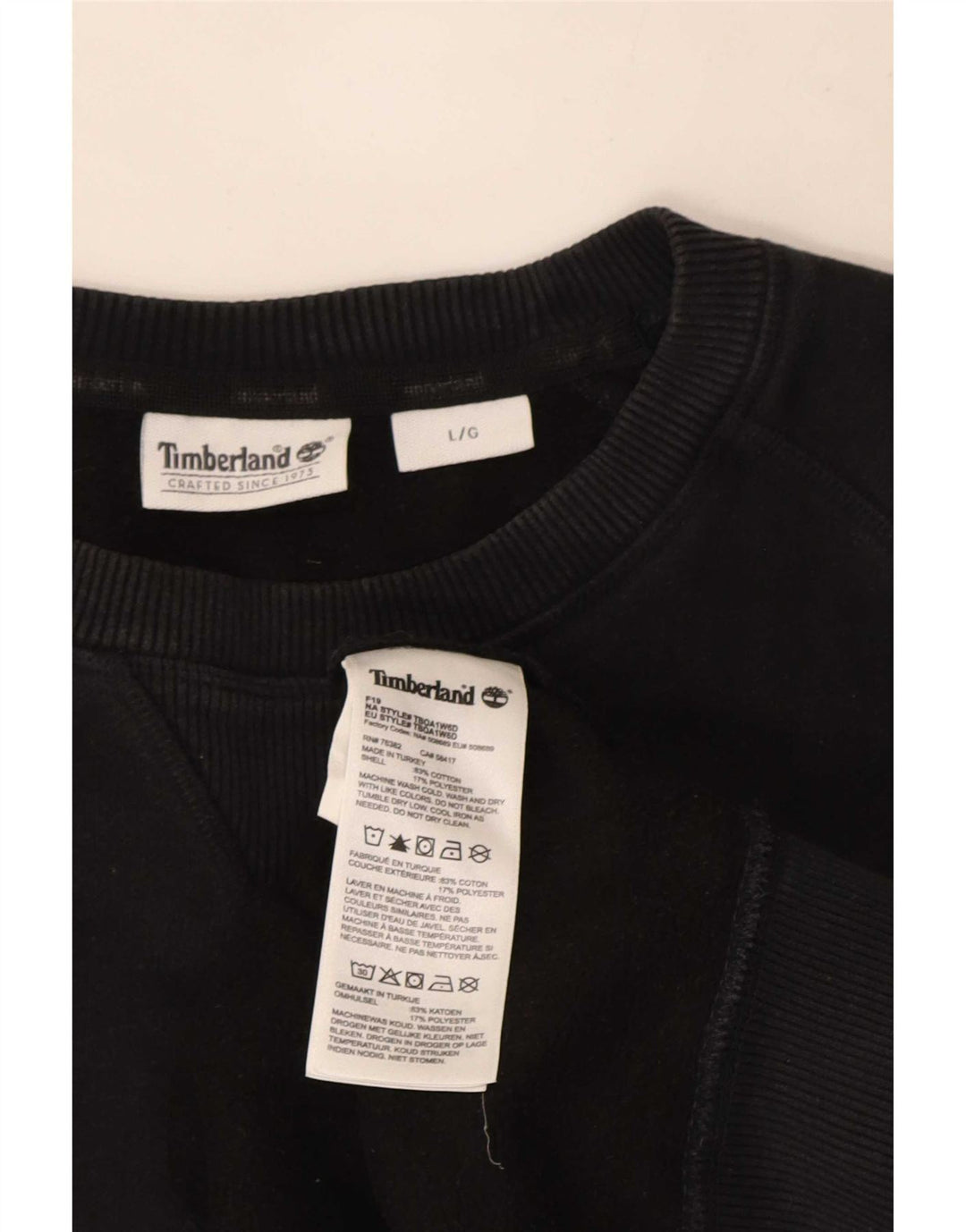 Timberland moletom masculino jumper grande algodão preto