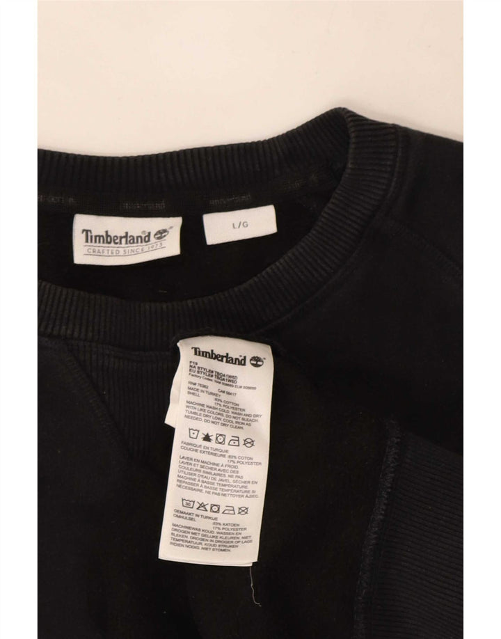 Timberland moletom masculino jumper grande algodão preto