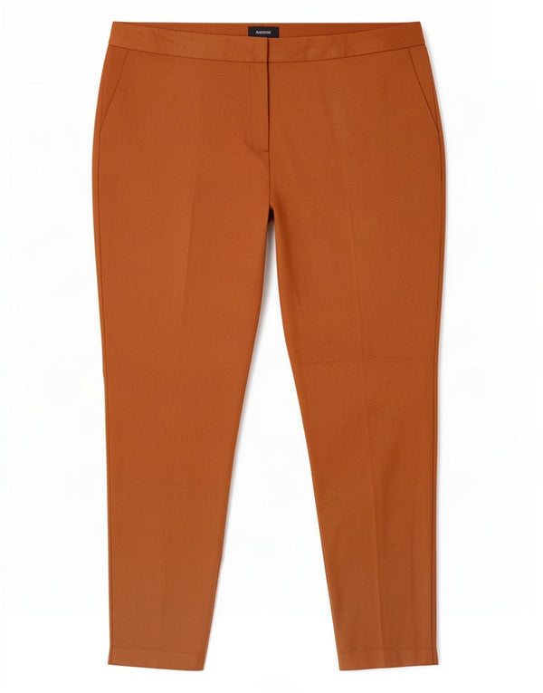 Calças femininas Marks & Spencer Autograph Chino UK 18 XL W38 L29 marrom