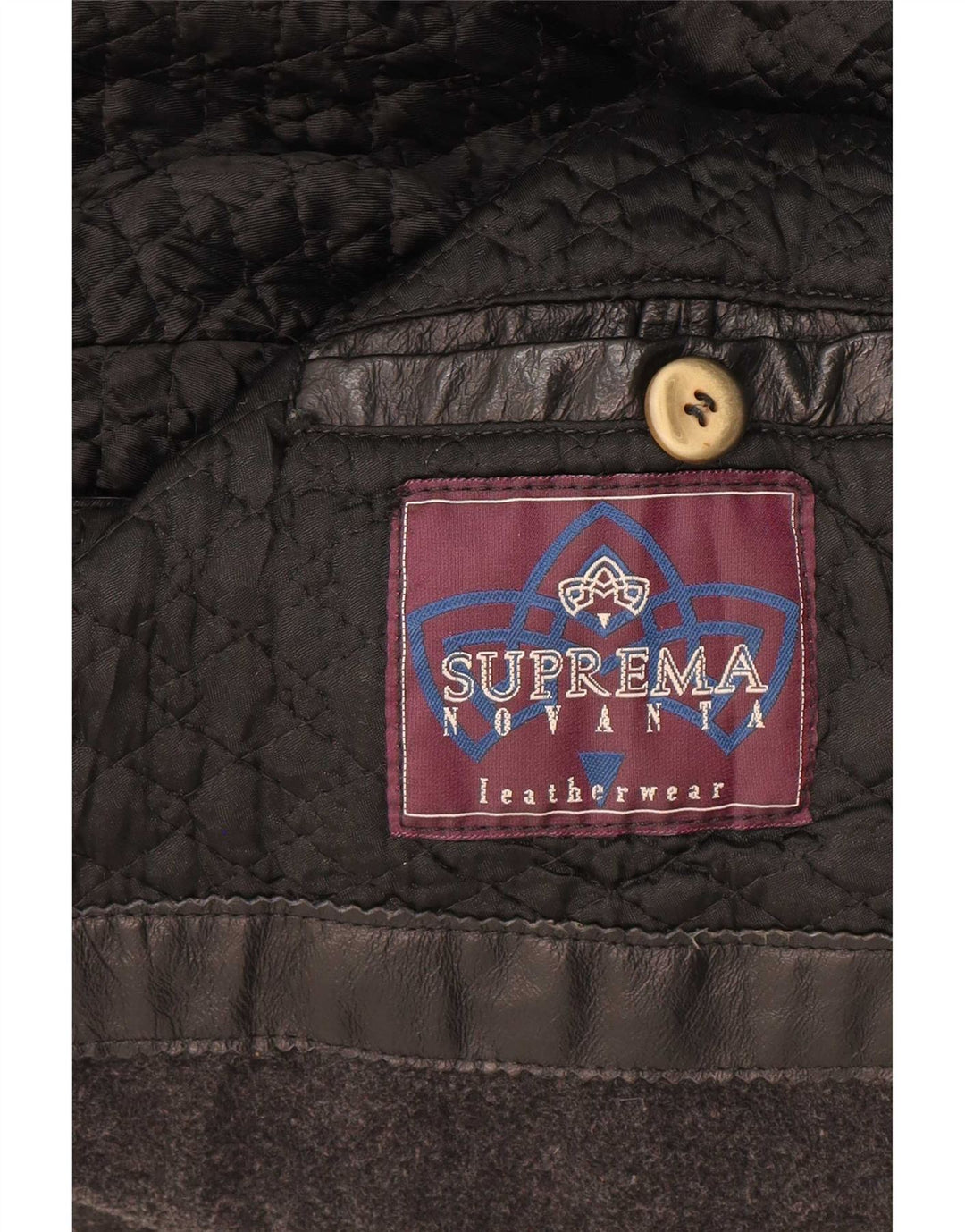 Jaqueta de couro masculina Suprema IT 58 4XL preta