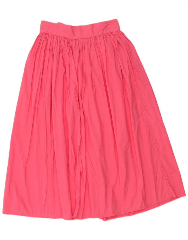 Saia feminina Benetton A-Line IT 44 médio W28 algodão rosa