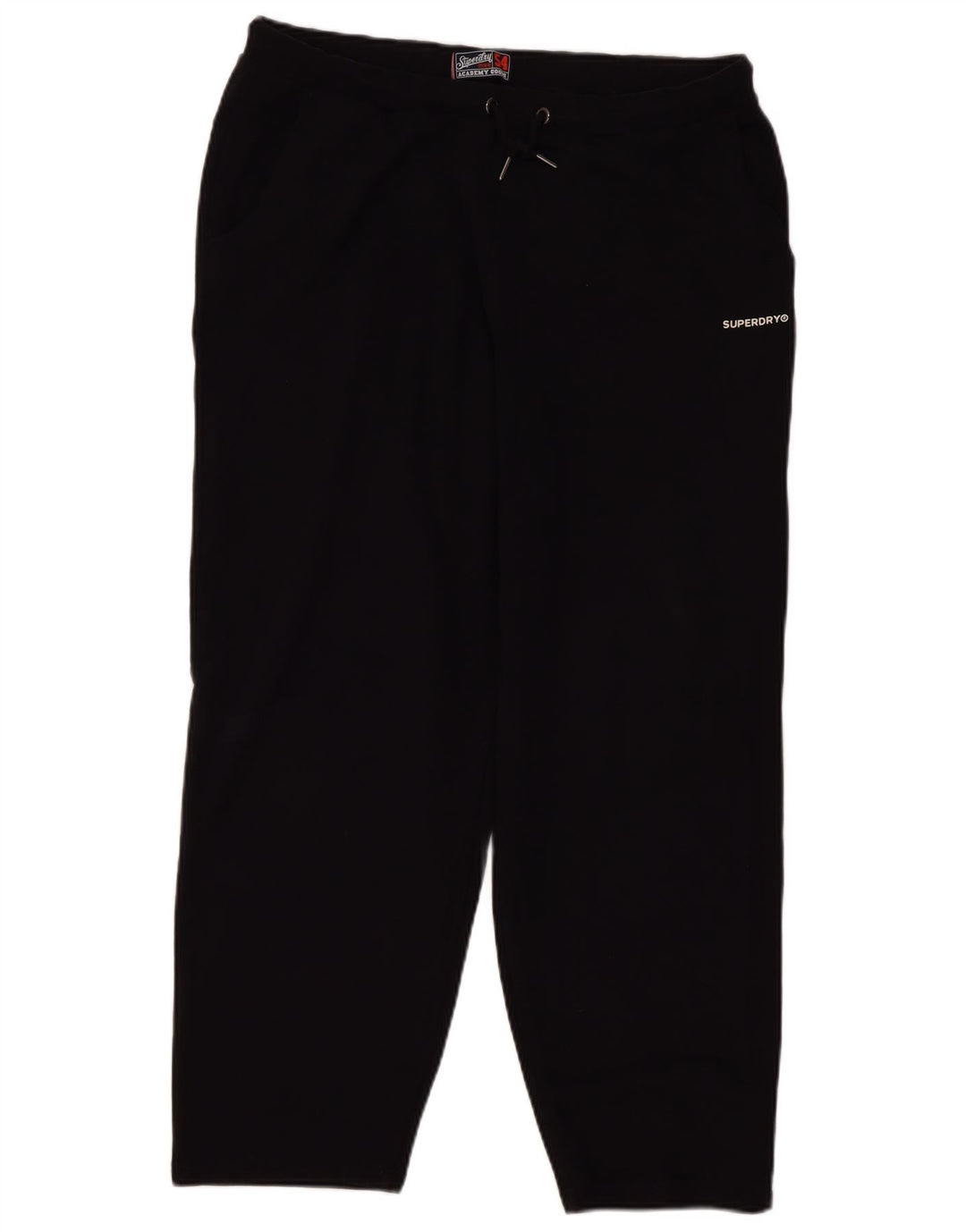 Calça de treino feminina Superdry UK 16 grande preta