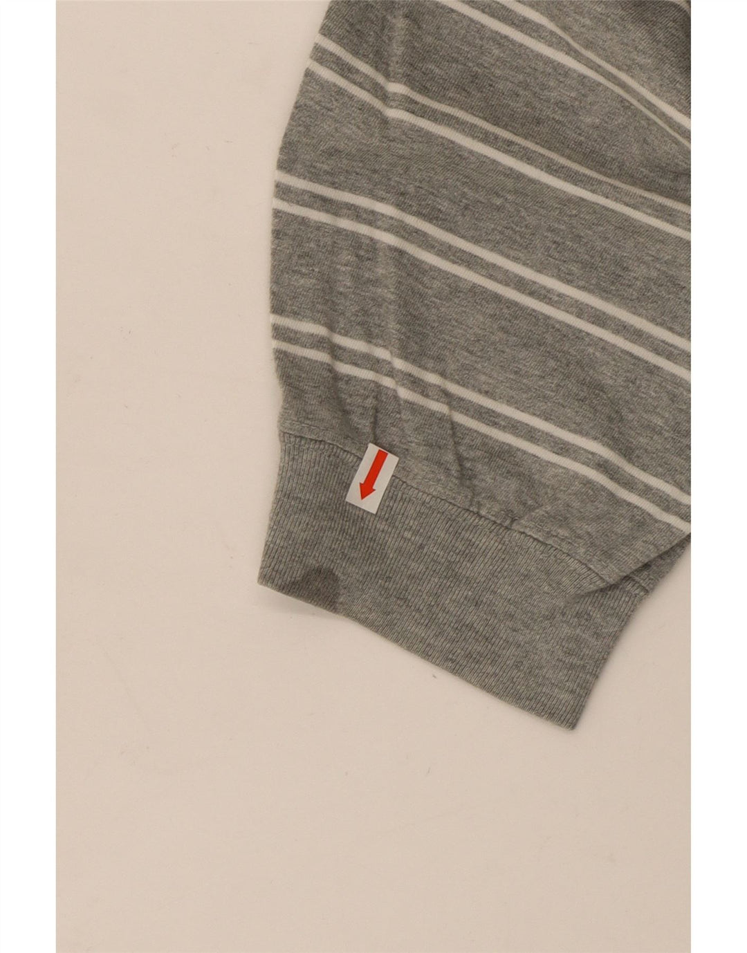 Nike Masculino Top Manga Longa XL Cinza Listrado Algodão