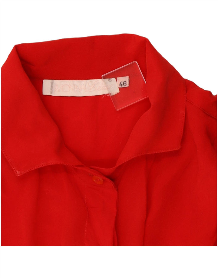 Blusa feminina vintage IT 46 grande vermelha