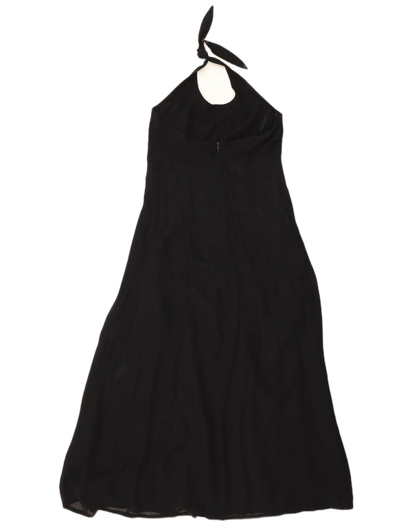 Swish Womens Halter Dress UK 10 Small Black Viscose