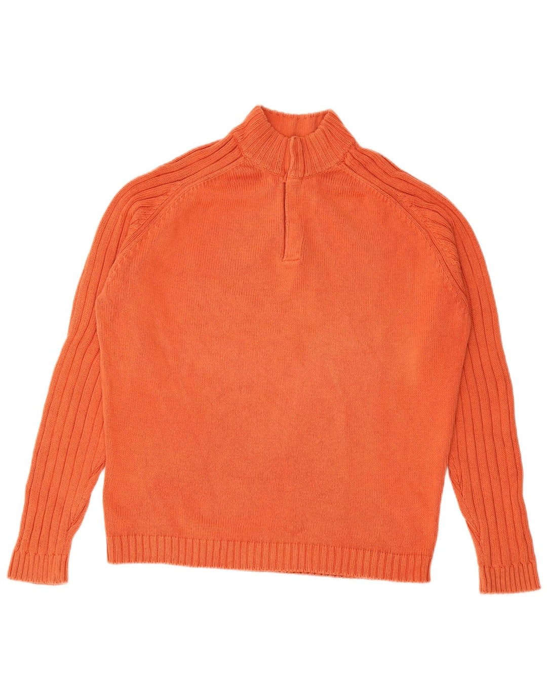 Suéter masculino MASSIMO DUTTI com gola redonda e algodão laranja grande