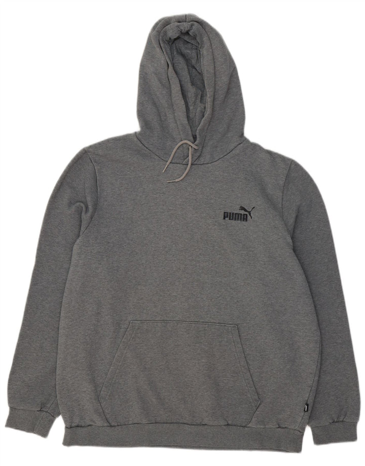 PUMA Mens Hoodie Jumper XL Algodão Cinzento