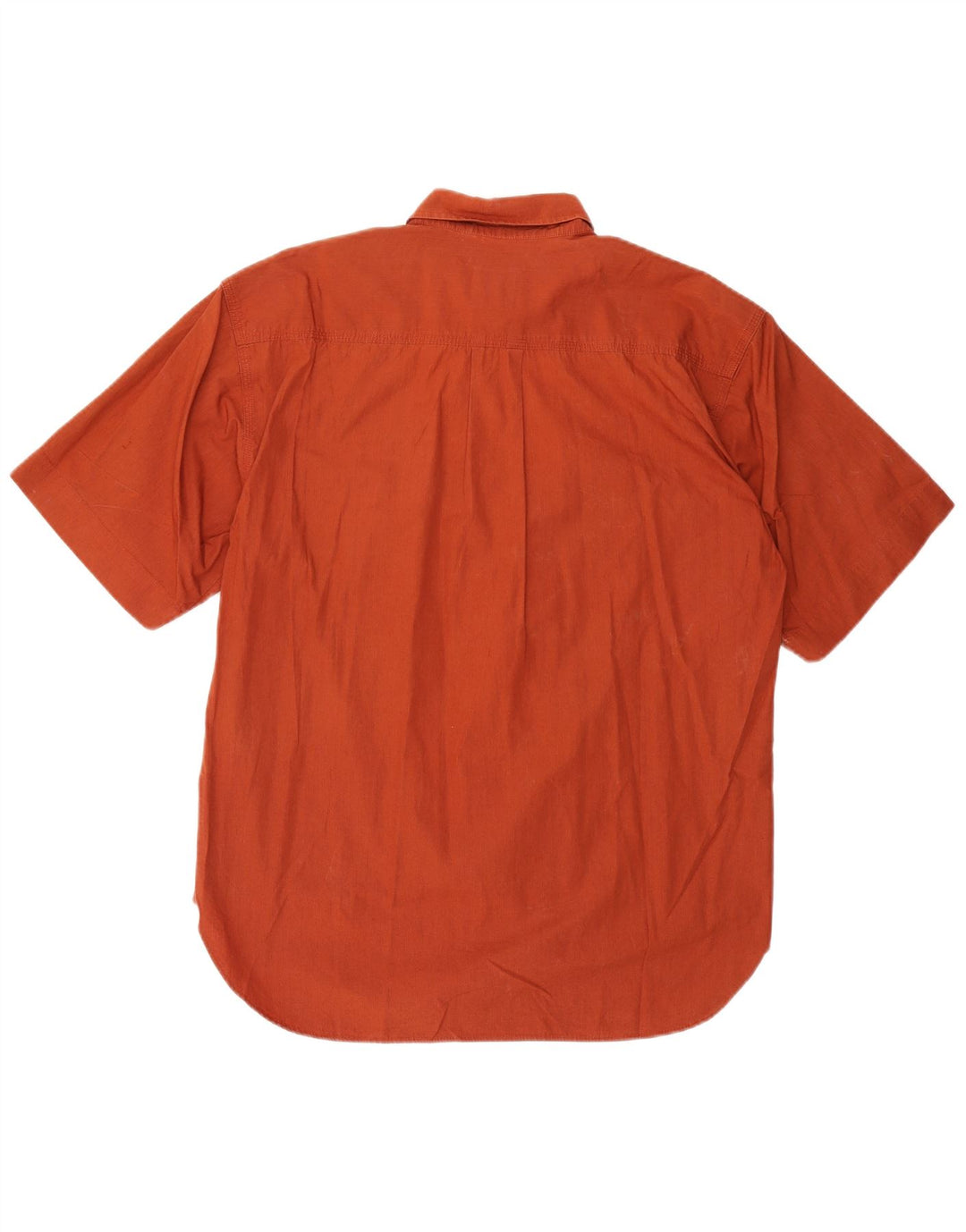 Camisa masculina de manga curta CASUCCI XL laranja algodão