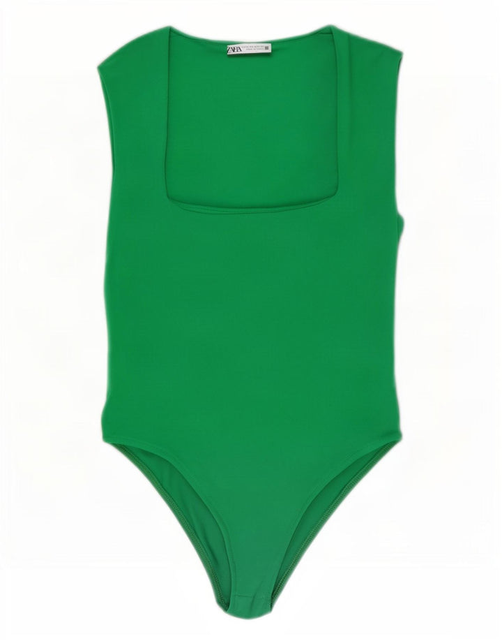 Macacão feminino Zara UK 12 verde médio