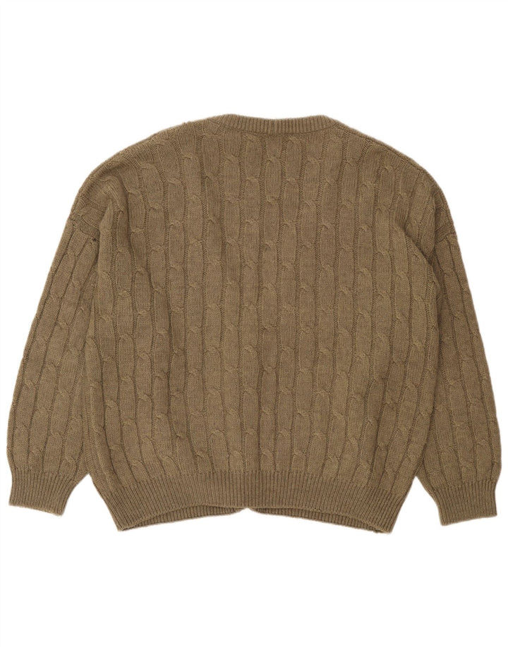 Suéter cardigã masculino Il Granchio 2XL cáqui