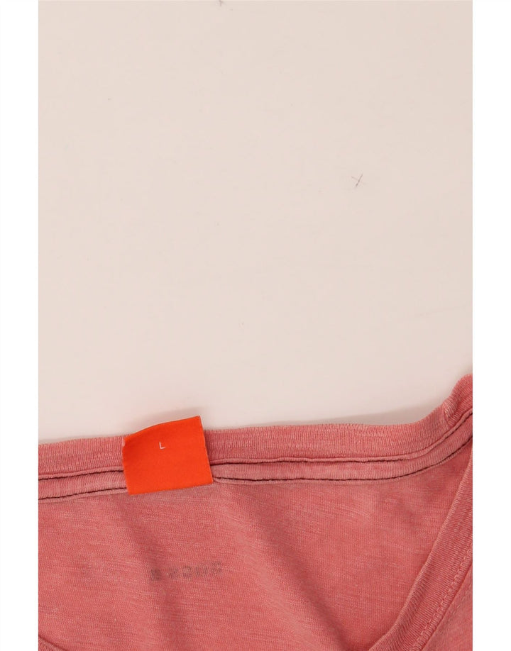 Camiseta gráfica masculina HUGO BOSS Top grande rosa