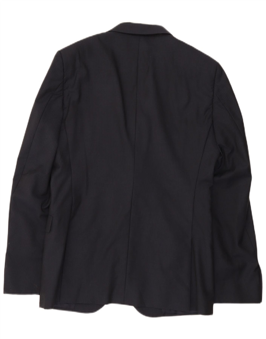 Jaqueta Blazer Masculina Calvin Klein com 2 Botões IT 48 Riscas Azul Marinho Médio