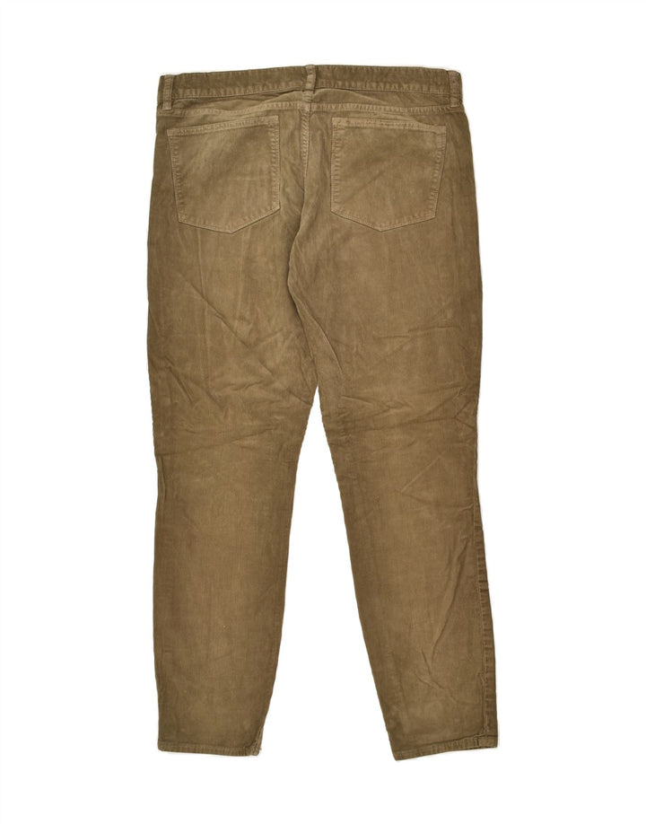 J. CREW Womens Toothpick Slim Corduroy Trousers W31 L29  Brown Cotton | Vintage J. Crew | Thrift | Second-Hand J. Crew | Used Clothing | Messina Hembry 