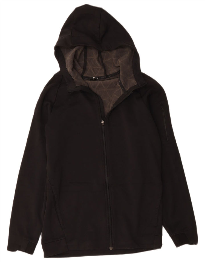Suéter Nike Masculino Zip com Capuz Pequeno Poliéster Preto