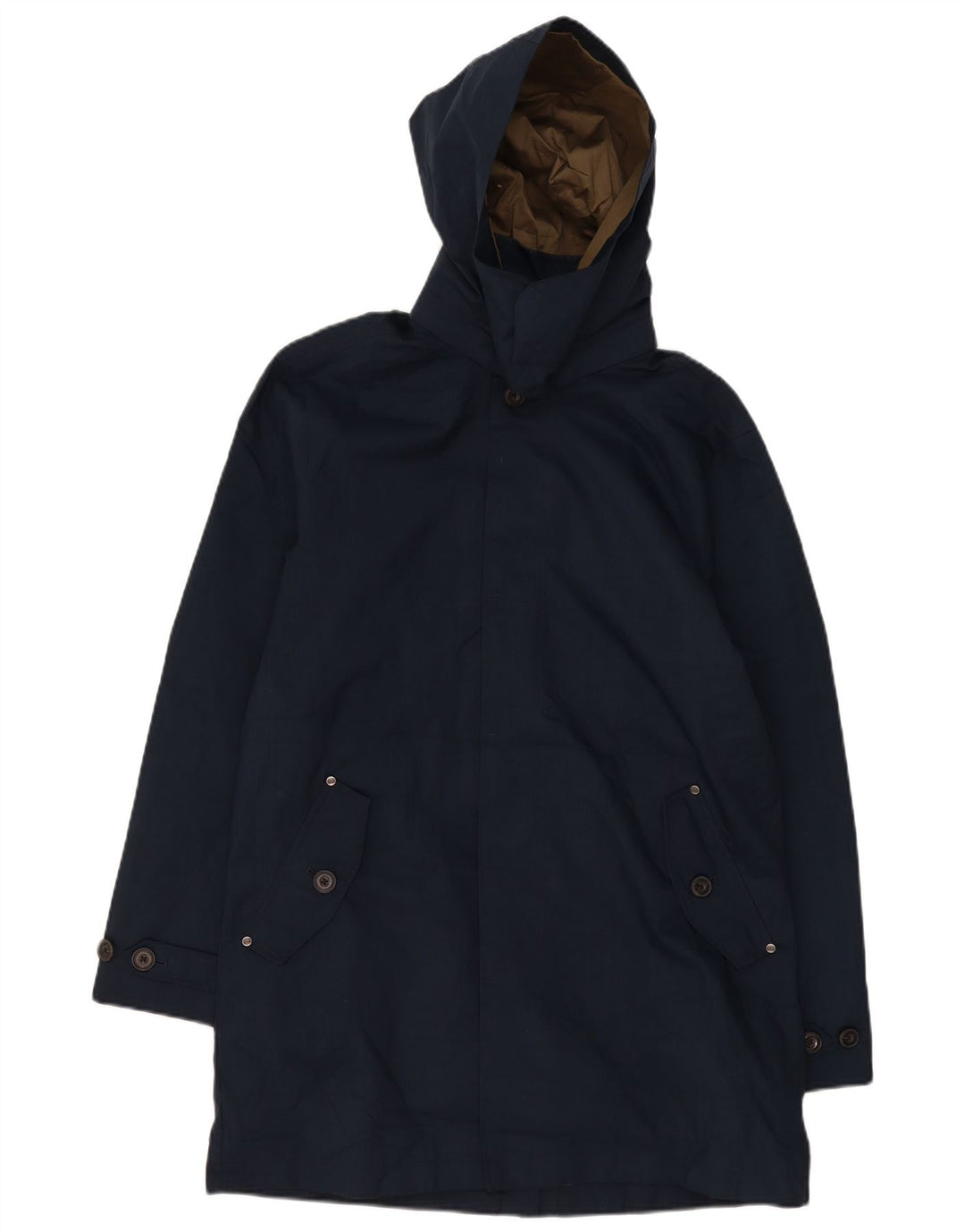 Jaqueta Parka masculina com capuz Timberland UK 40 poliéster azul marinho grande