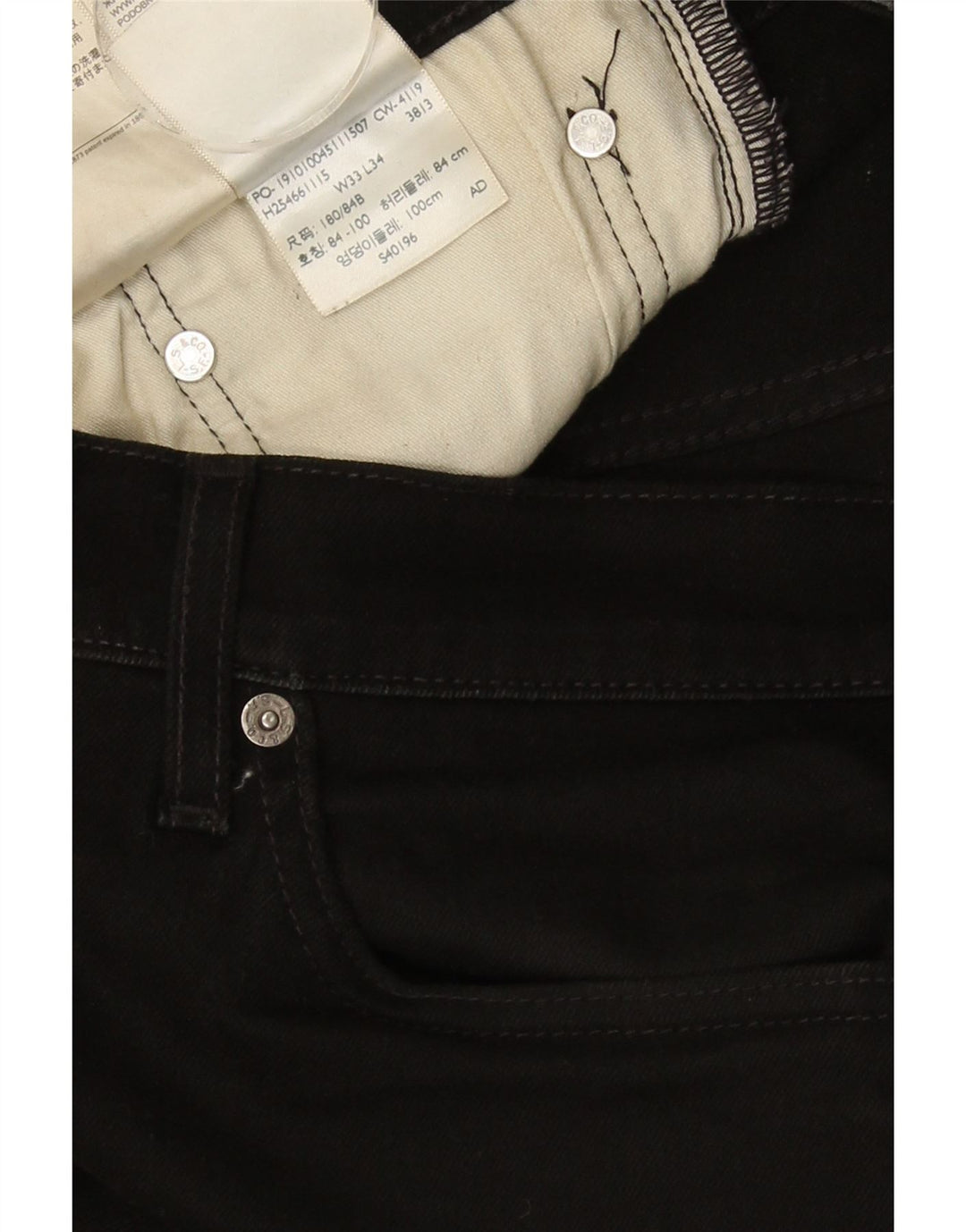Levi's Masculino 511 Slim Jeans W33 L29 Algodão Preto