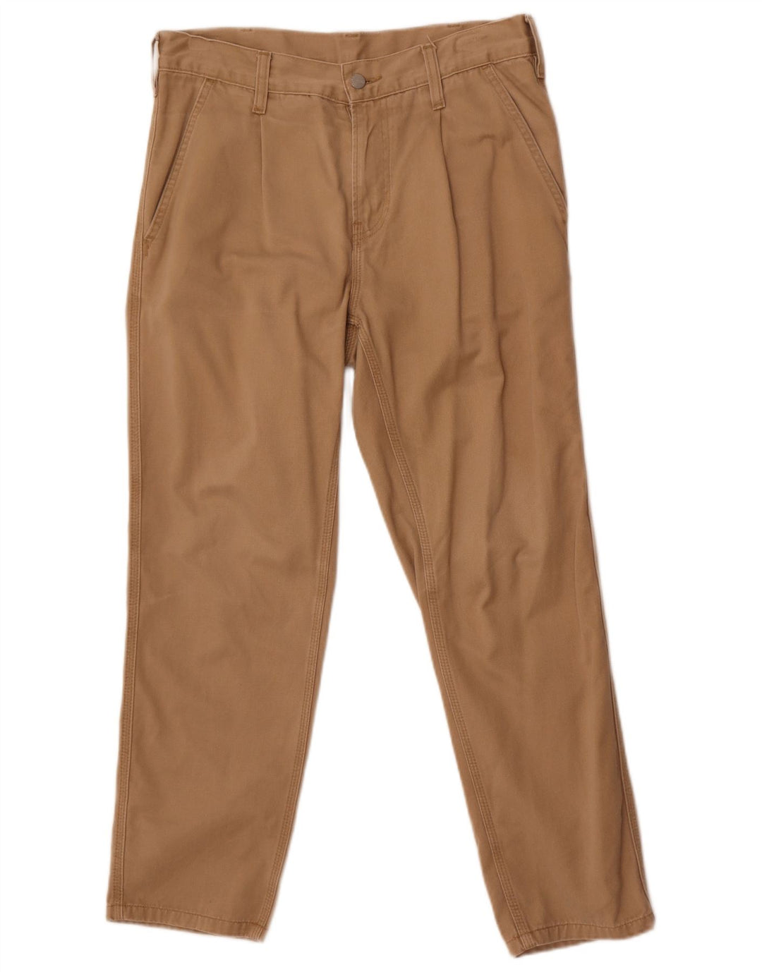 Calça Chino Masculina Carhartt Pegged W29 L26 Algodão Bege