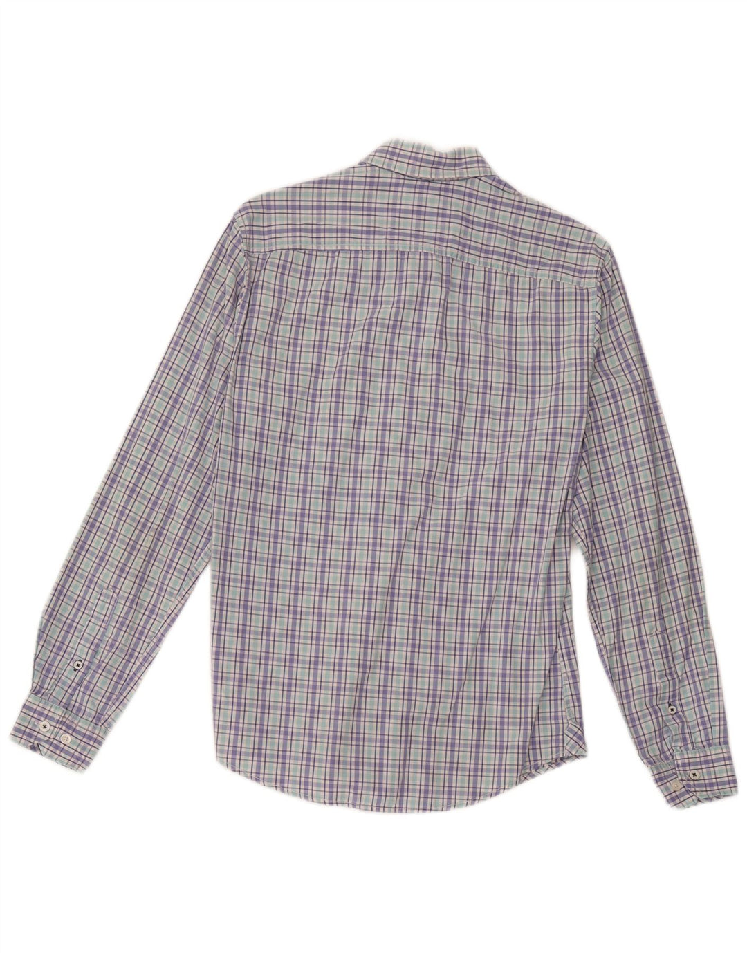 Crew Clothing Mens Slim Fit Camisa pequena xadrez multicolorida de algodão