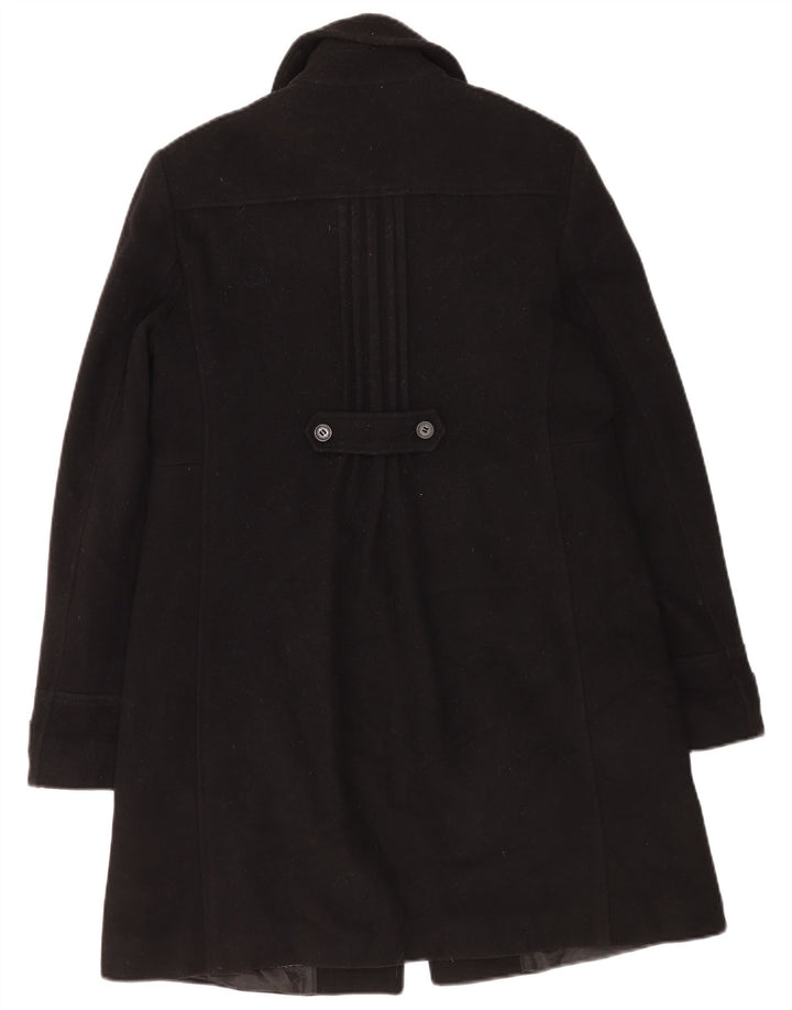 Sobretudo feminino Calvin Klein Jeans UK 14 grande lã preta