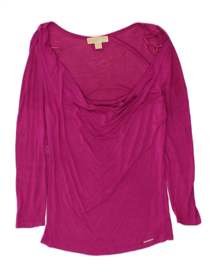 MICHAEL KORS Womens Blouse Top UK 10 Small Pink Rayon Vintage Michael Kors and Second-Hand Michael Kors from Messina Hembry 