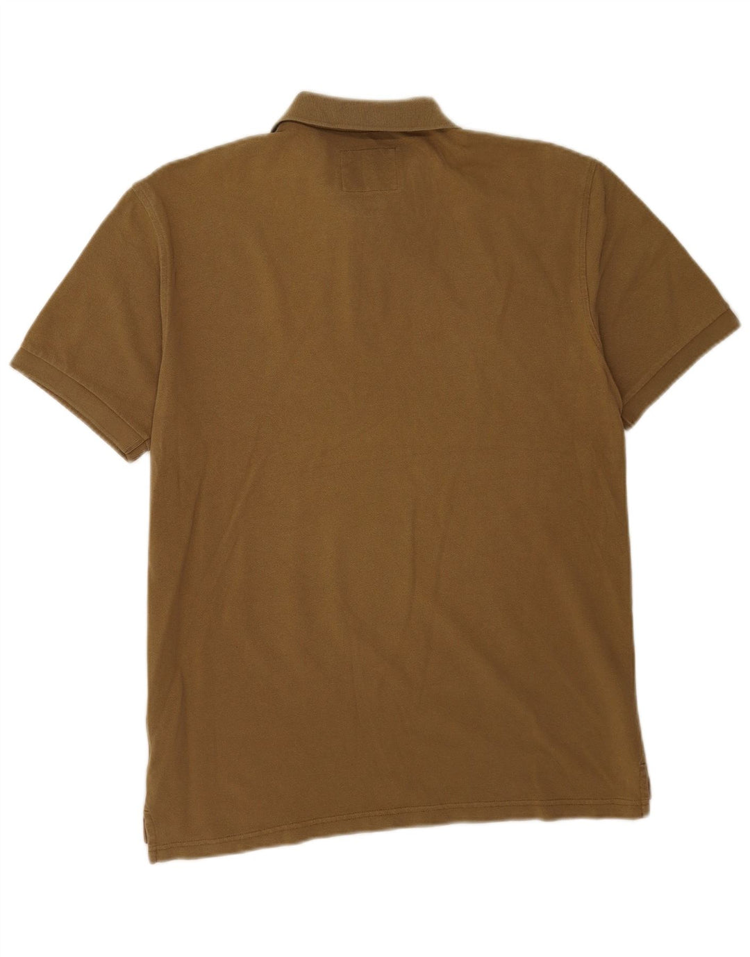 Camisa polo masculina J. Crew algodão cáqui médio