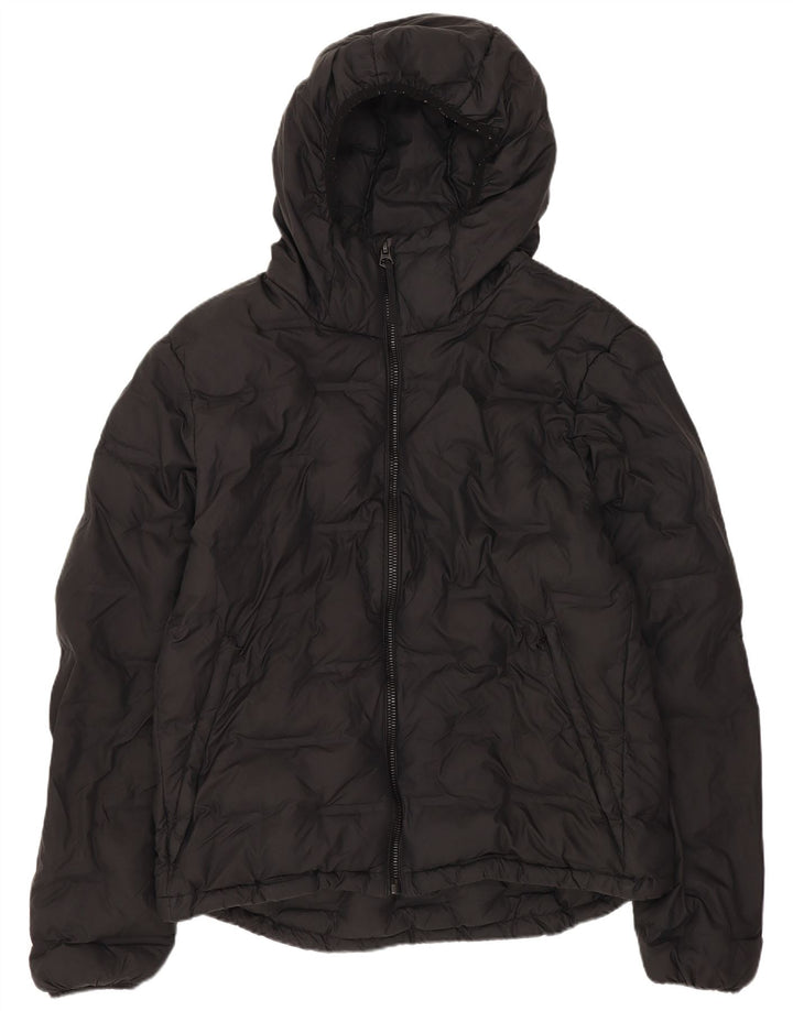Jaqueta acolchoada com capuz masculina Superdry UK 40 grande poliéster preto