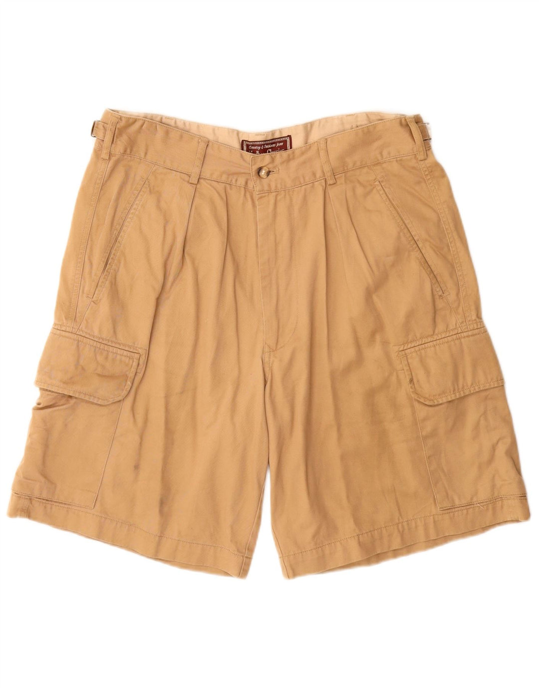 Marlboro Classics Masculino Pegged Cargo Shorts EU 52 XL W32 Algodão Bege