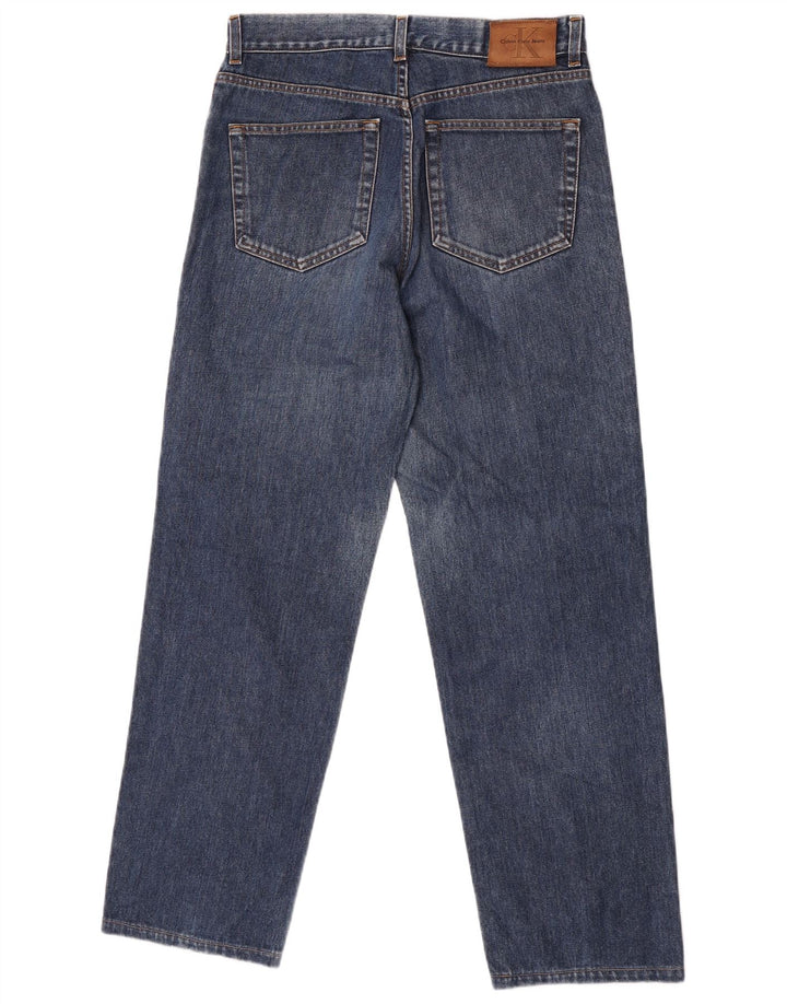 Calça jeans reta masculina Calvin Klein W31 L30 azul
