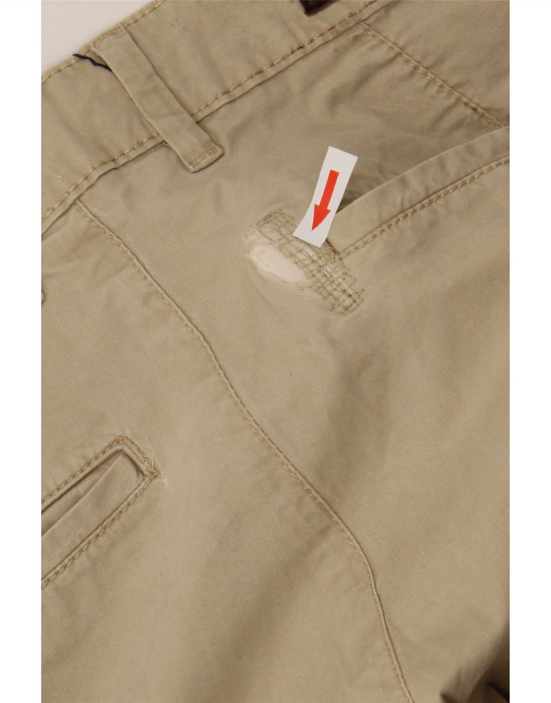 Zara Mens Slim Chino Calças EU 40 Médio W34 L32 Bege