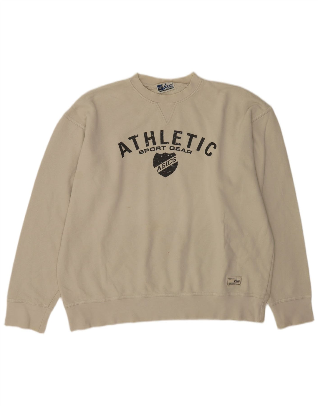Asics Mens Graphic Moletom Jumper 2XL Bege