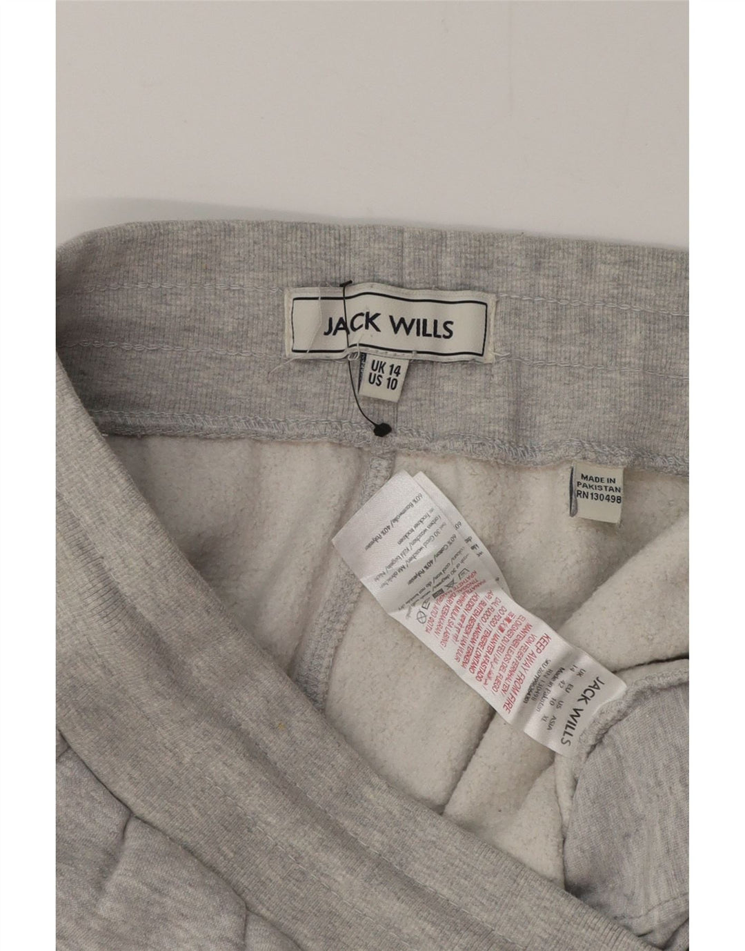 Calça de treino feminina JACK WILLS Joggers Reino Unido 14 algodão cinza médio