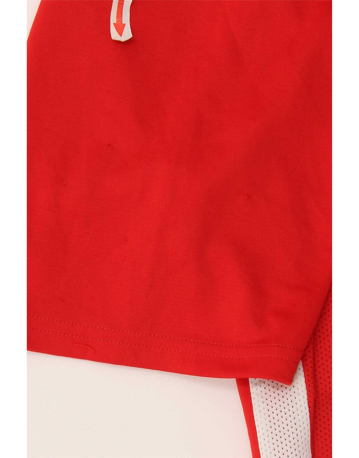 Nike Mens Dri Fit Camiseta Top Médio Poliéster Vermelho