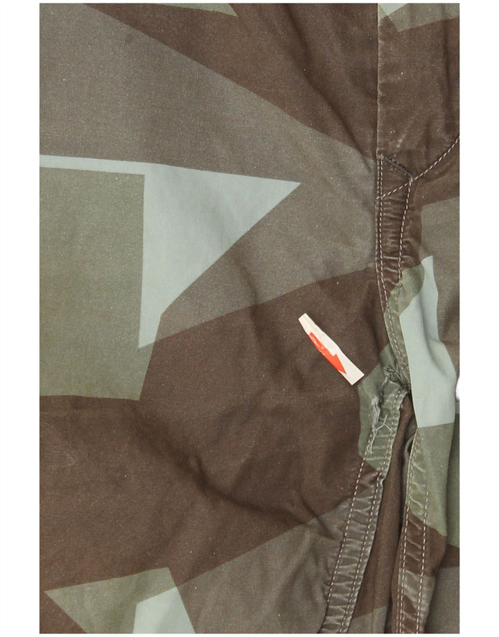 Replay Mens Chino Shorts W30 Médio Algodão Geométrico Multicolorido