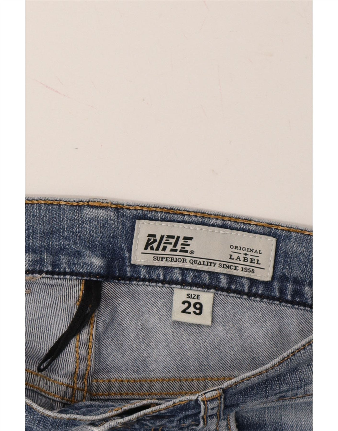 RIFLE Mens Straight Jeans W29 L29  Blue Cotton Vintage Rifle and Second-Hand Rifle from Messina Hembry 