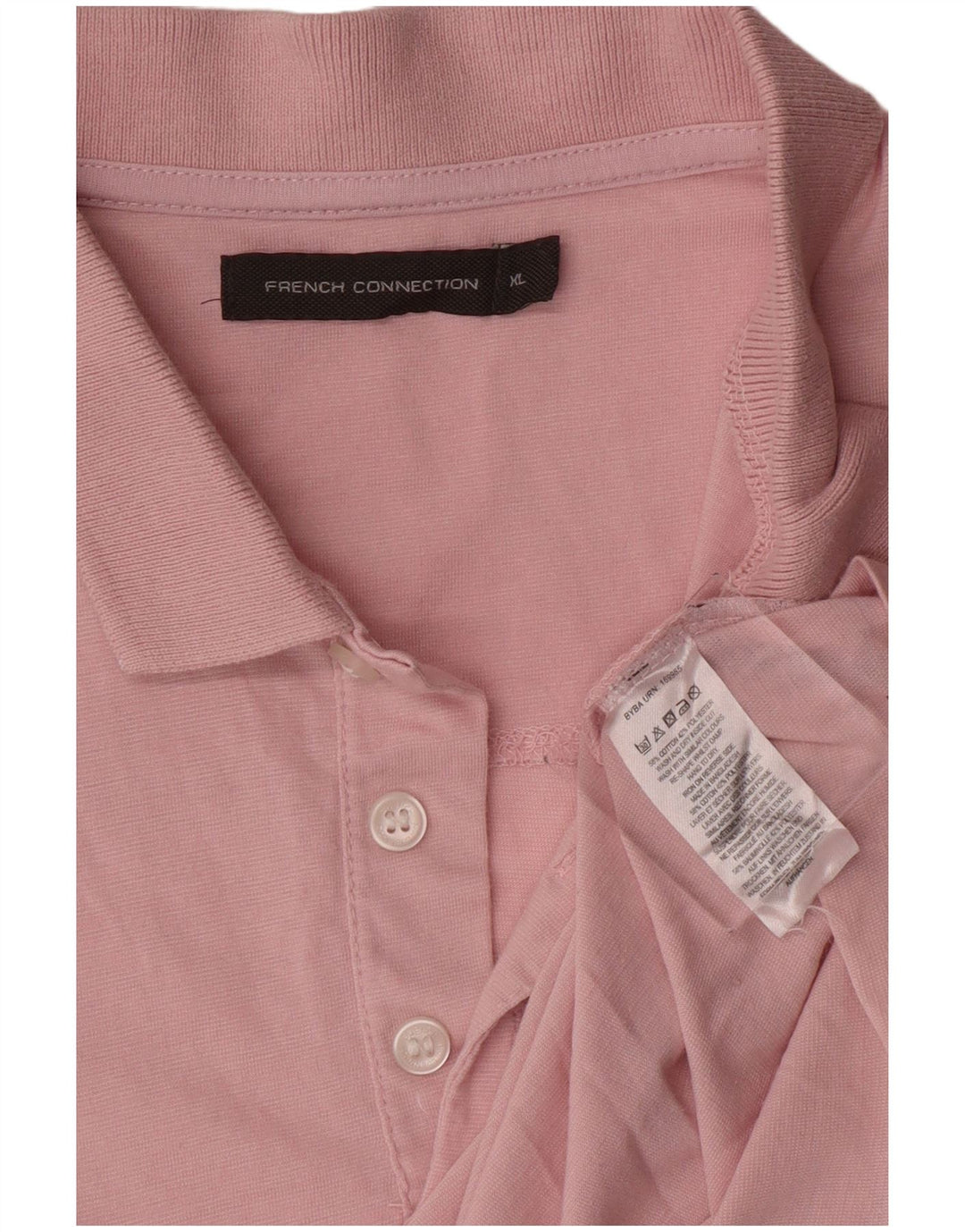 Camisa polo masculina French Connection XL algodão rosa