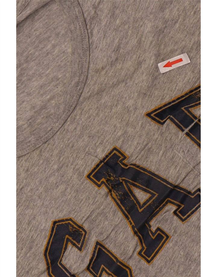 Camiseta masculina gráfica Gap grande cinza