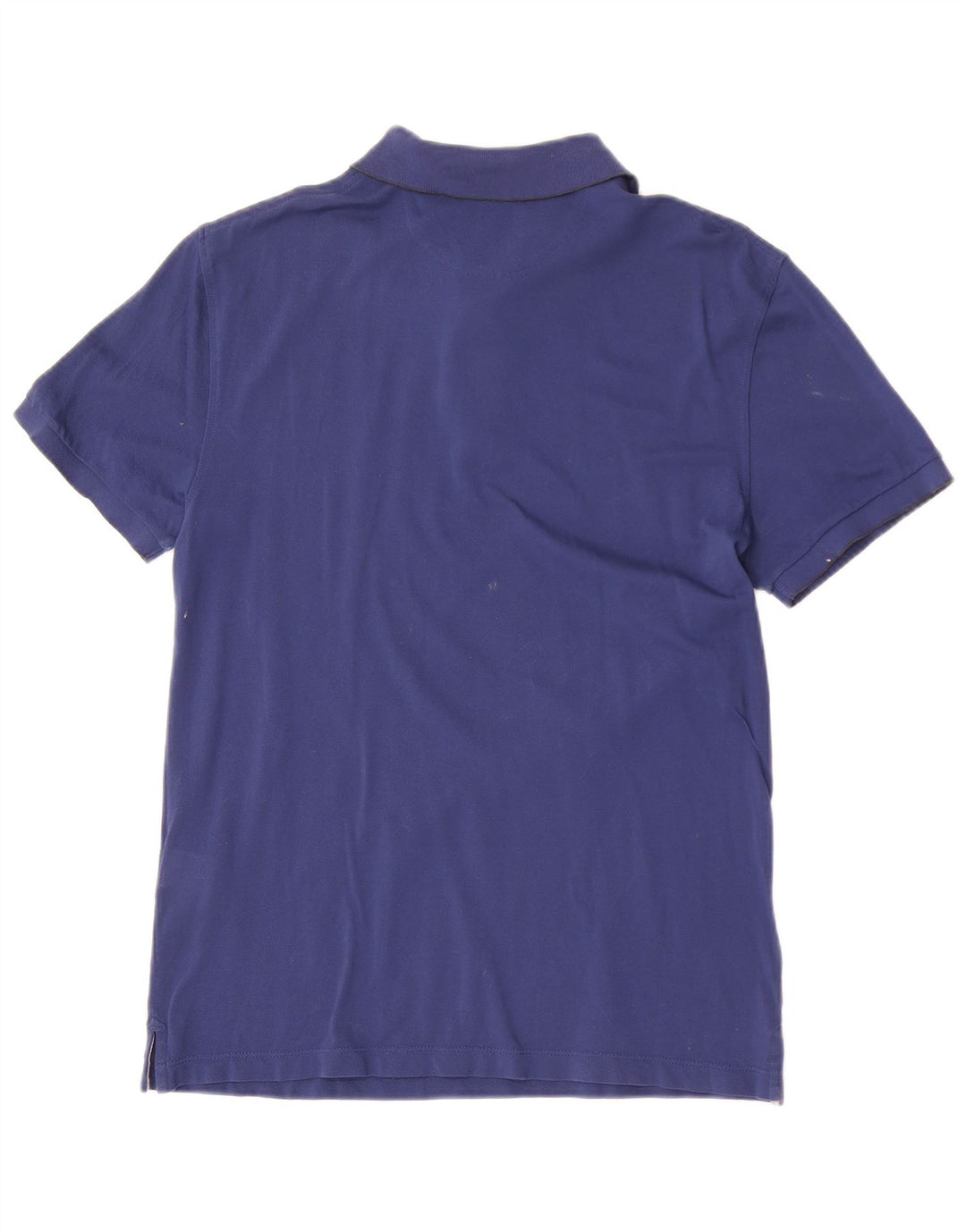 Camisa polo masculina Hackett Slim Fit de algodão azul médio