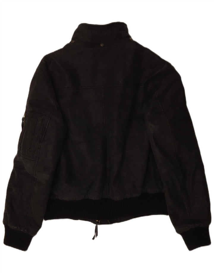 Jaqueta de couro masculina Conbipel IT 52 grande couro preto