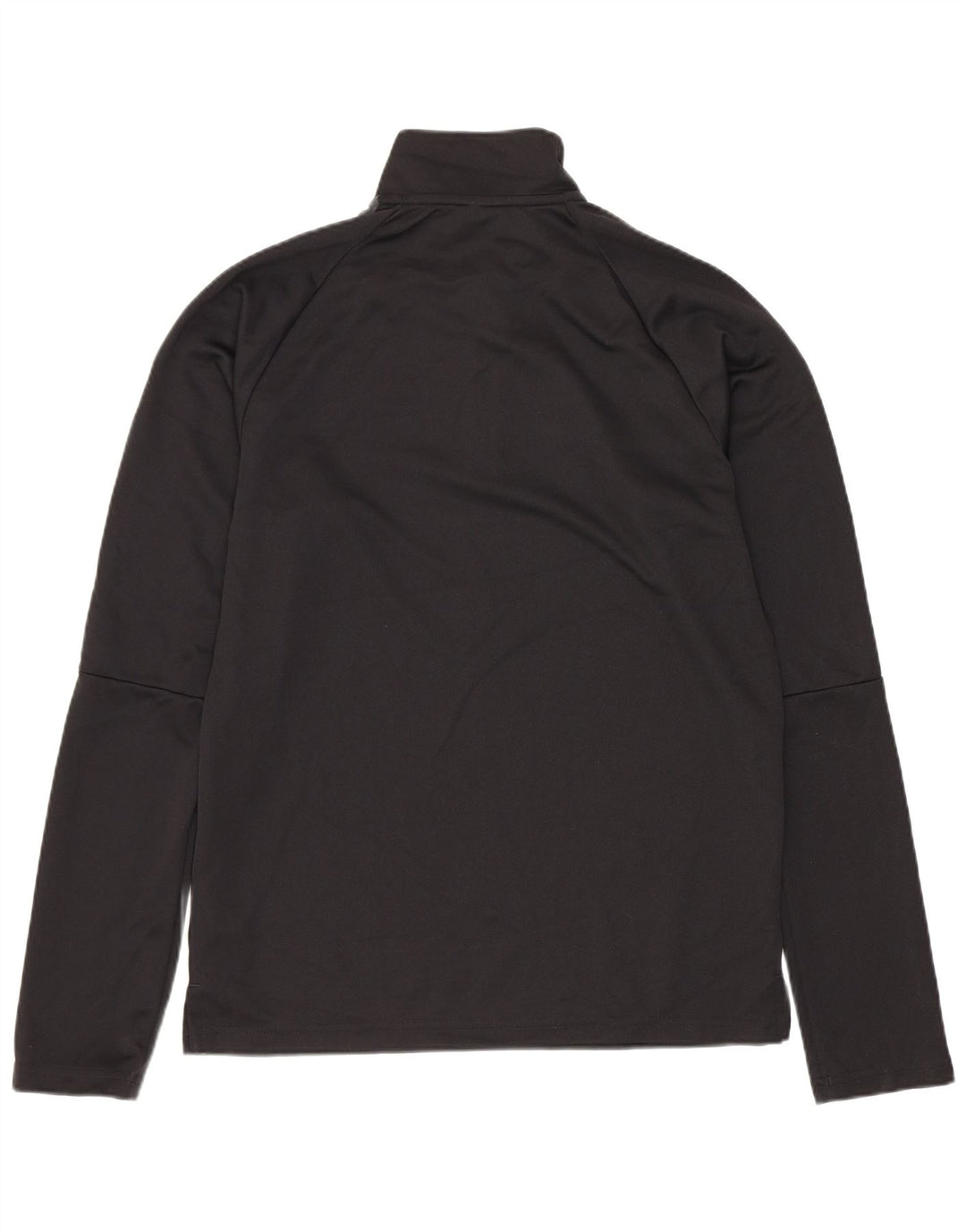 ADIDAS Mens Climalite Zip Neck Pullover Treino Top Pequeno Preto