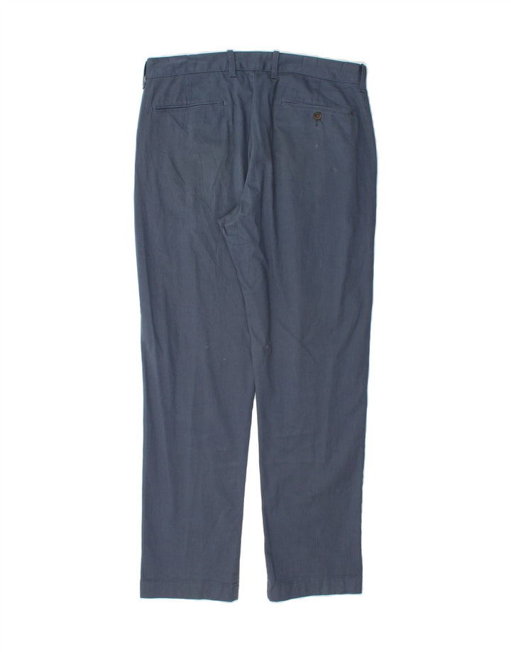 J. CREW Mens The Sutton Slim Chino Trousers W34 L32 Blue Cotton Vintage J. Crew and Second-Hand J. Crew from Messina Hembry 