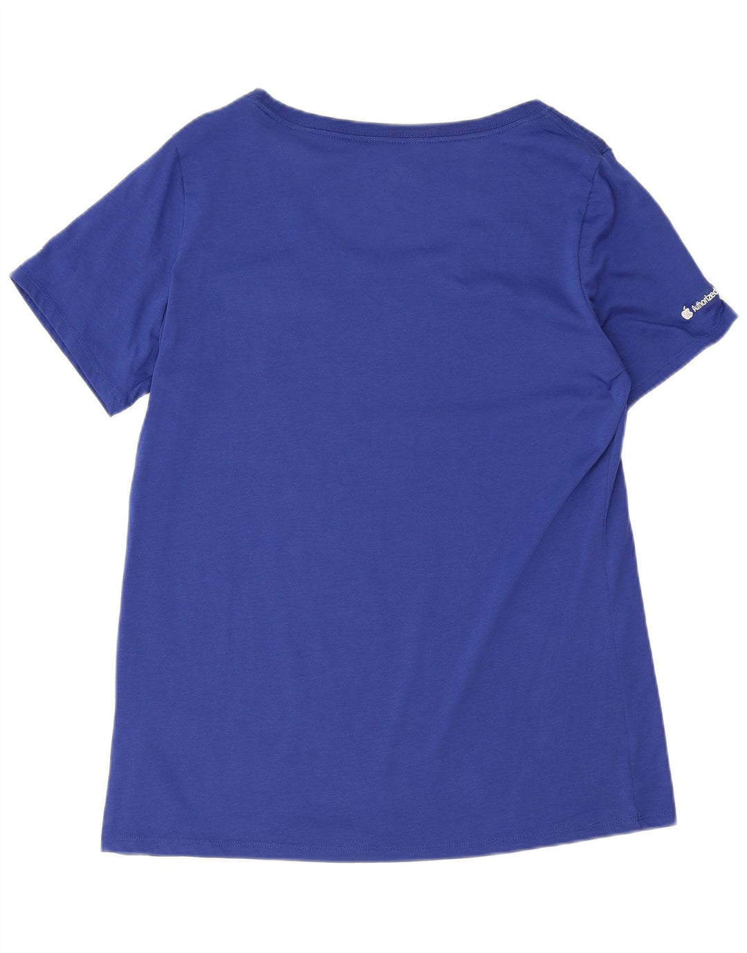 Camiseta feminina Nike Dri Fit Top UK 14 algodão azul médio