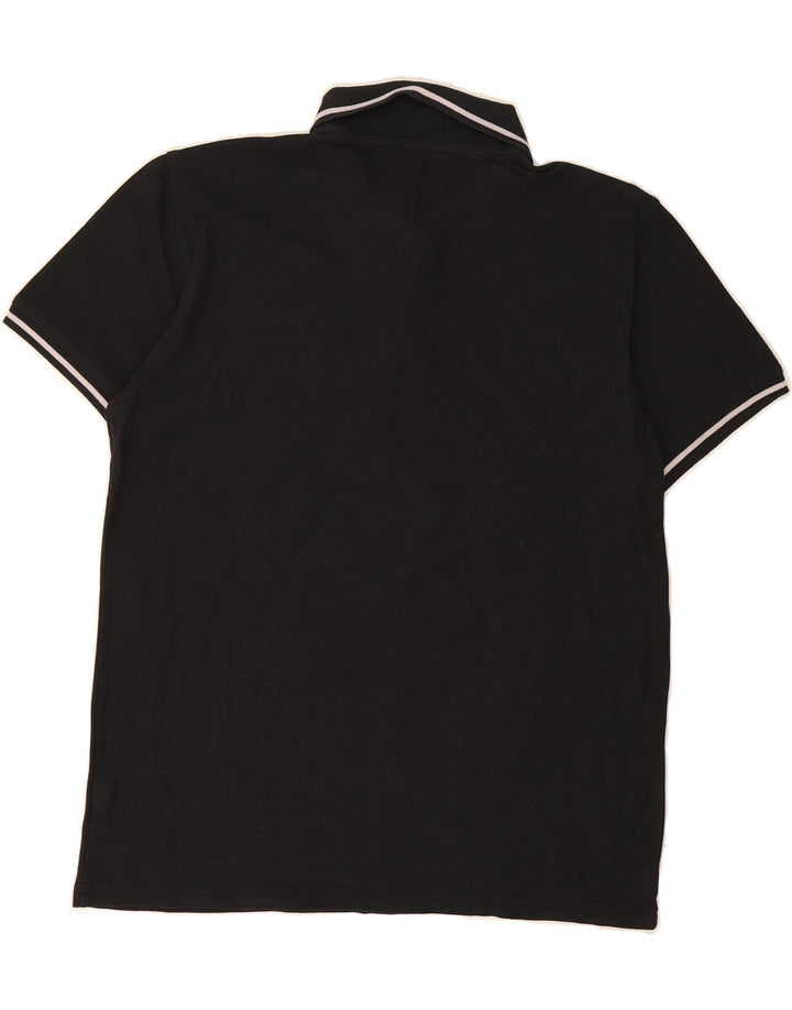 LOTTO Mens Polo Shirt Large Black Cotton Vintage Lotto and Second-Hand Lotto from Messina Hembry 
