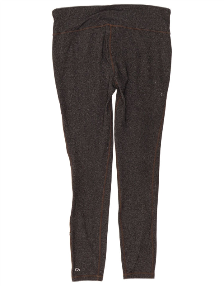 Leggings femininas Gap Reino Unido 14 grande nylon manchado cinza