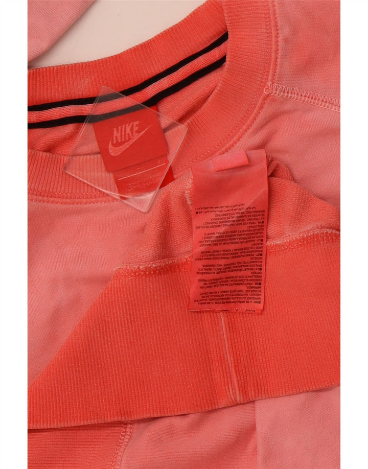 NIKE Mens Graphic Moletom Jumper XL Rosa Algodão