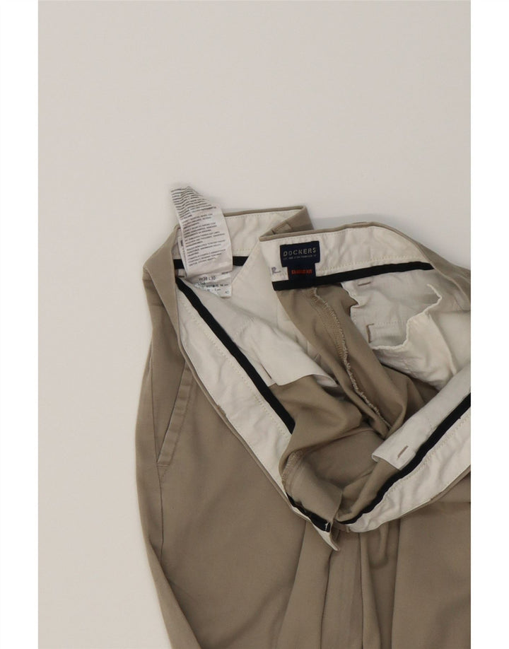 DOCKERS Mens Classic Fit Straight Cropped Trousers W38 L24 Beige Cotton Vintage Dockers and Second-Hand Dockers from Messina Hembry 