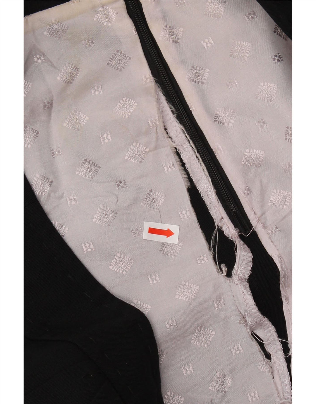 Saia feminina COAST em linha A UK 16 grande W34 poliéster preto