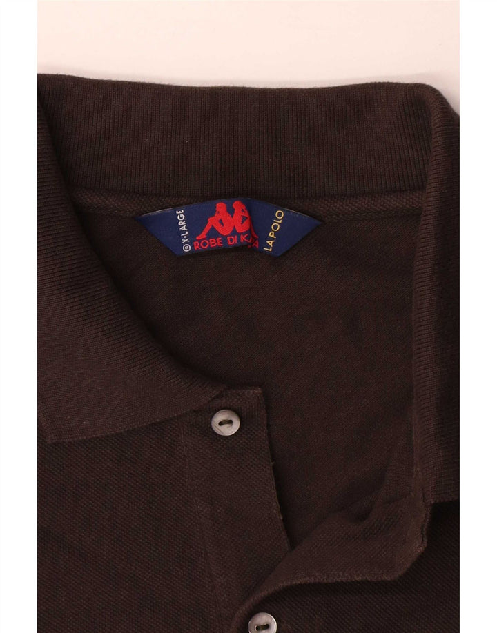 Camisa polo masculina Kappa XL algodão marrom