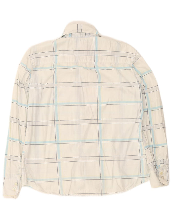 Camisa feminina Murphy & Nye UK 18 XL xadrez branca